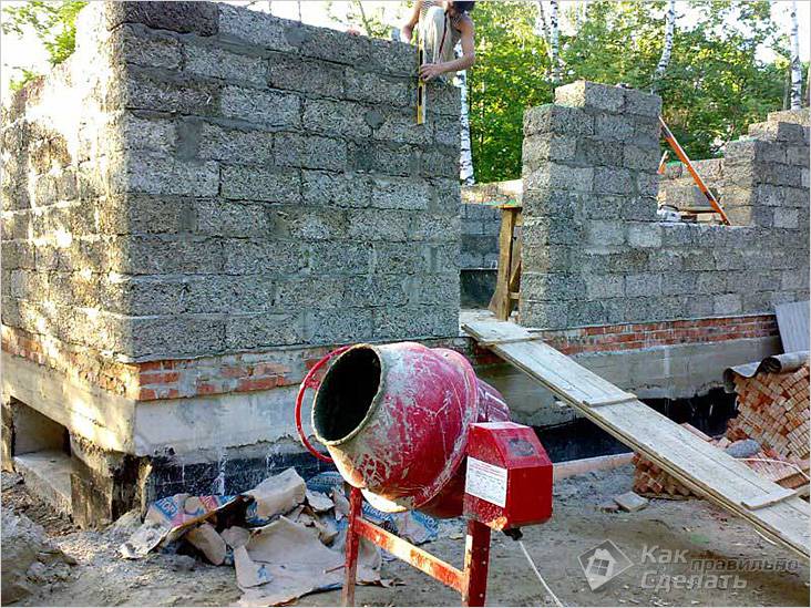 Баня из арболита своими руками