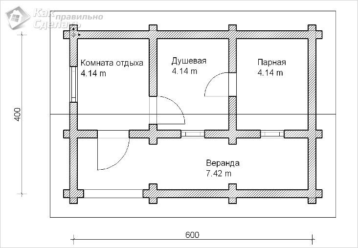 Баня из шлакоблока своими руками