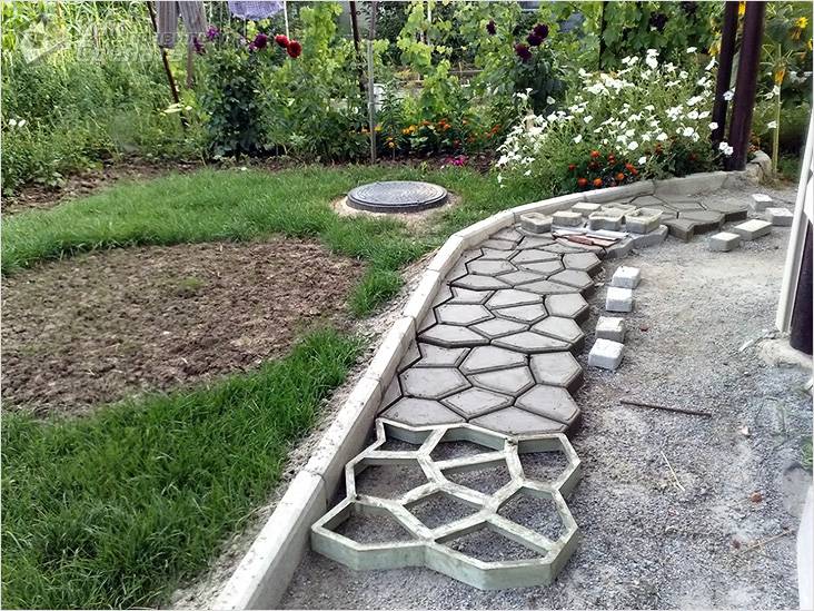 Бетонные дорожки на даче своими руками