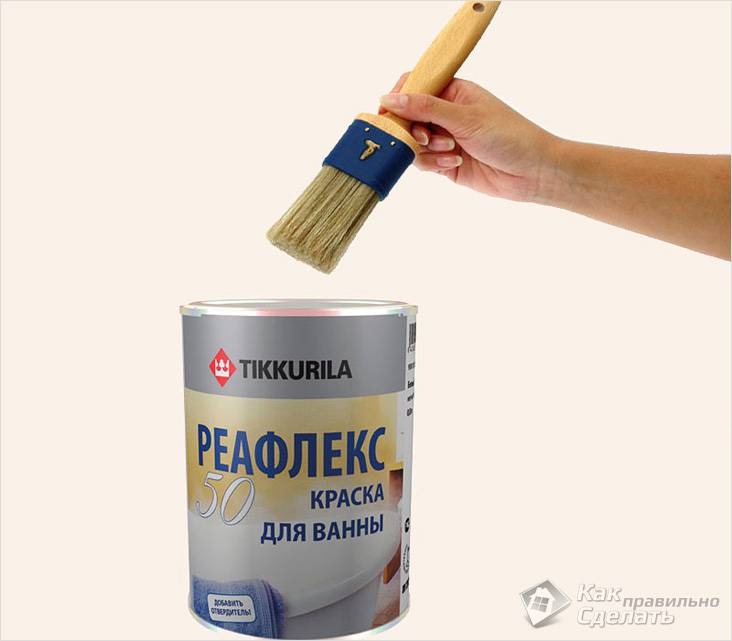 Чем покрасить ванну внутри