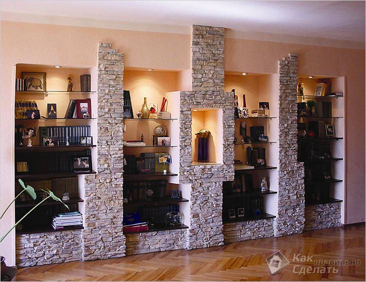Декоративные колонны в интерьере