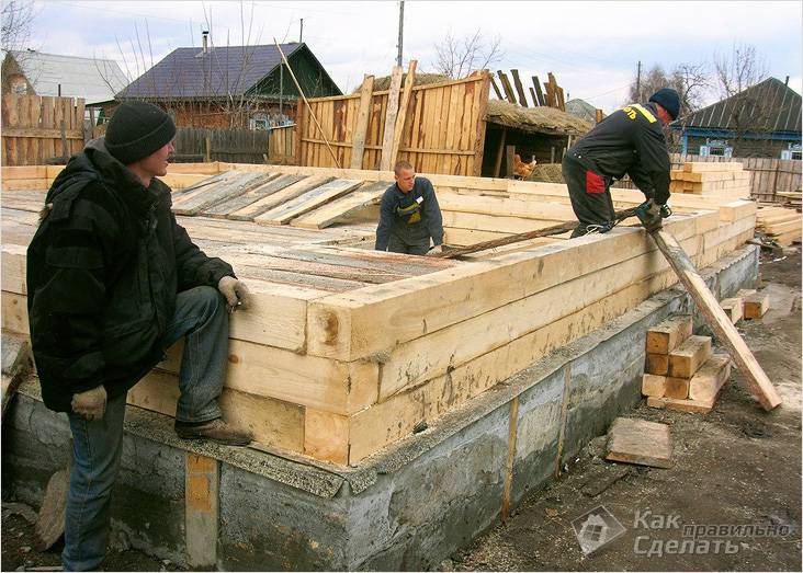 Дом из бруса своими руками
