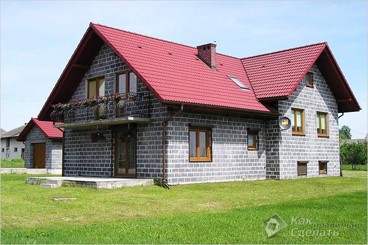 Дом из шлакоблока своими руками