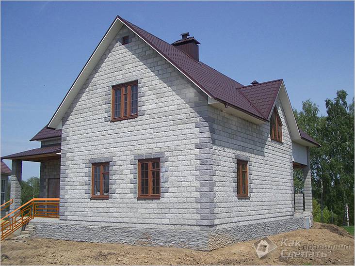 Дом из шлакоблока своими руками