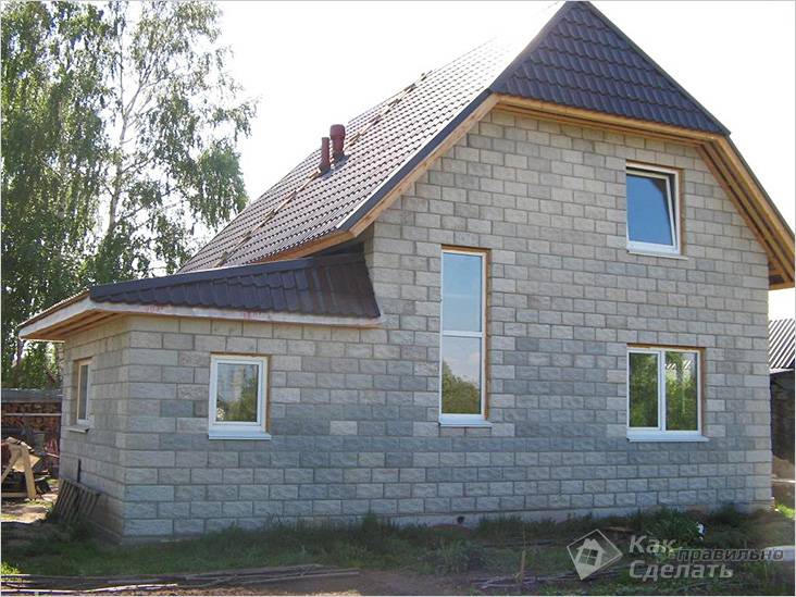 Дом из шлакоблока своими руками
