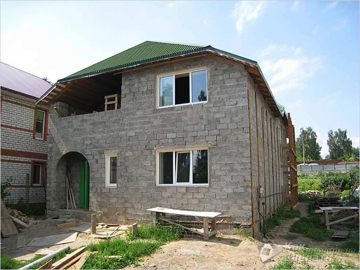 Дом из шлакоблока своими руками