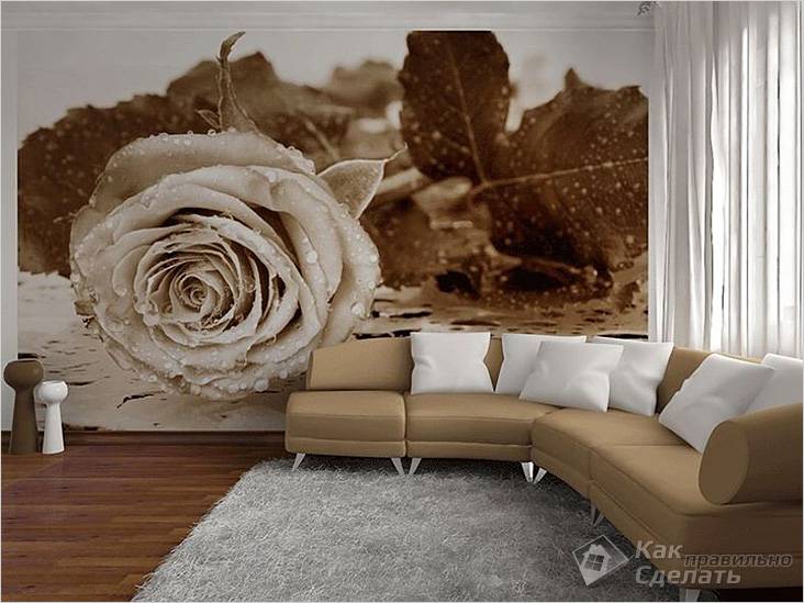 Фотообои в интерьере