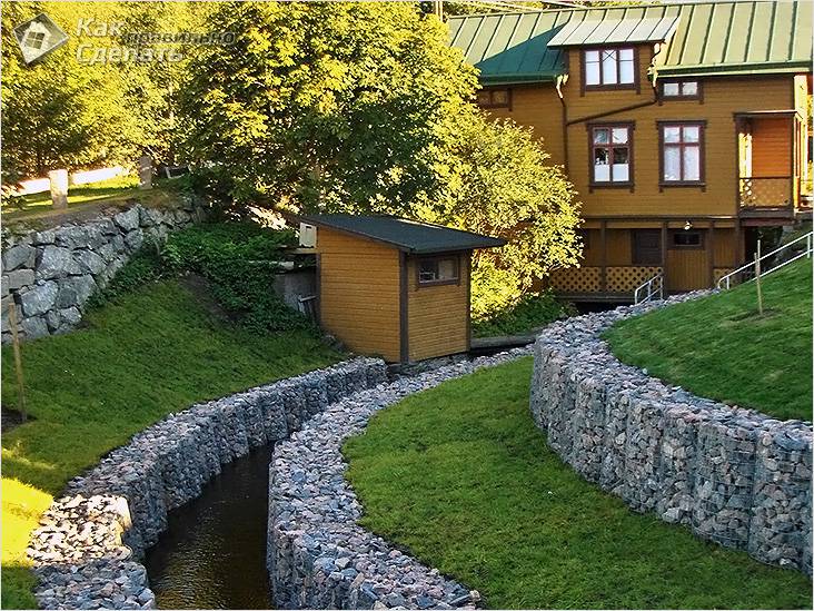 Габионы в ландшафтном дизайне