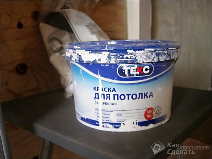 Как красить потолок водоэмульсионной краской