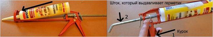 Как пользоваться пистолетом для герметика: инструкция