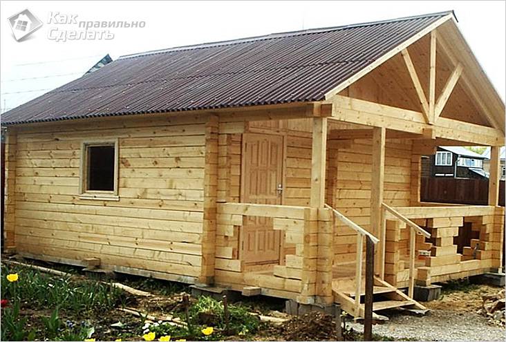 Как сделать баню из бруса самостоятельно - пошаговая инструкция с фото и видео