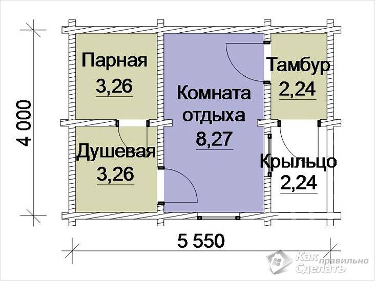 Как сделать баню из бруса самостоятельно - пошаговая инструкция с фото и видео