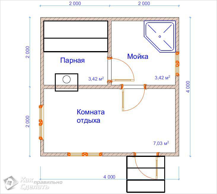 Как сделать баню из бруса самостоятельно - пошаговая инструкция с фото и видео