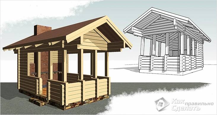 Как сделать беседку из дерева своими руками