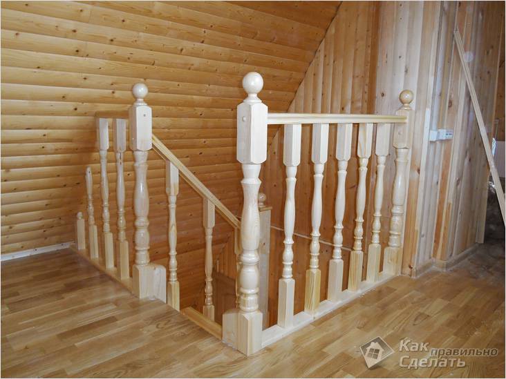 Как сделать перила для лестницы
