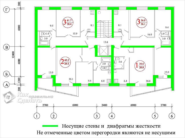 Как сделать проем в несущей стене
