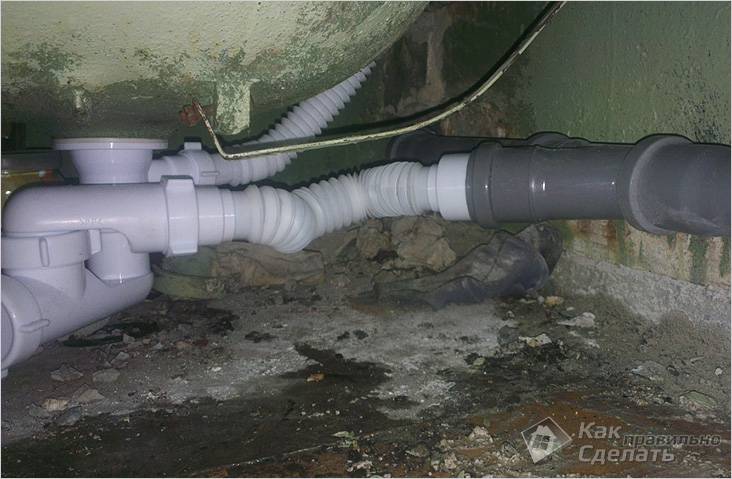 Как установить сифон