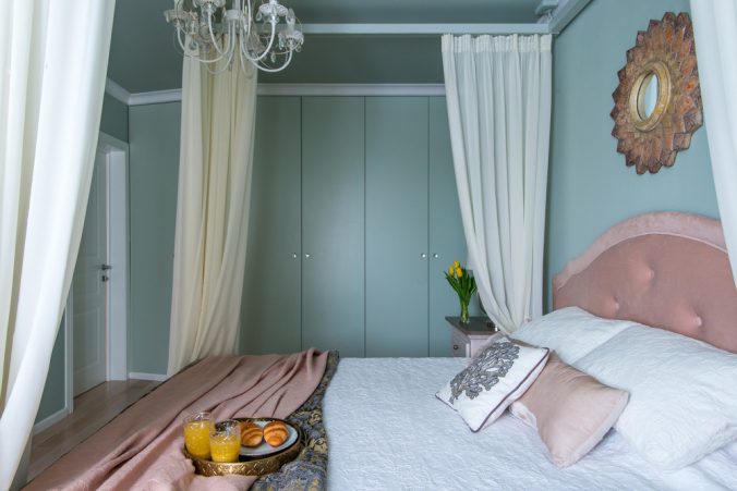 Фото дизайну інтер’єру спальні 12 кв м