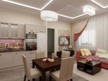 Дизайн кухні-вітальні-30 кв. м (68 фото): особливості планування суміщених кухонь-віталень, приклади дизайн-проектів інтер’єрів з зонуванням