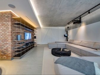 Вітальня в стилі лофт (117 фото): дизайн інтер’єру вітальні з каміном, приклади маленькій вітальні з елементами лофта