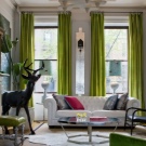 Зелені штори в інтер’єрі вітальні (51 фото): дизайн штор зеленого кольору в зал. Штори темно-зелених та інших відтінків в інтер’єрі