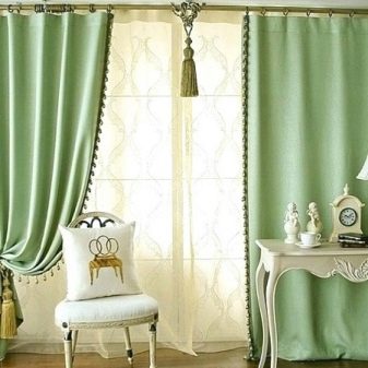 Зелені штори в інтер’єрі вітальні (51 фото): дизайн штор зеленого кольору в зал. Штори темно-зелених та інших відтінків в інтер’єрі