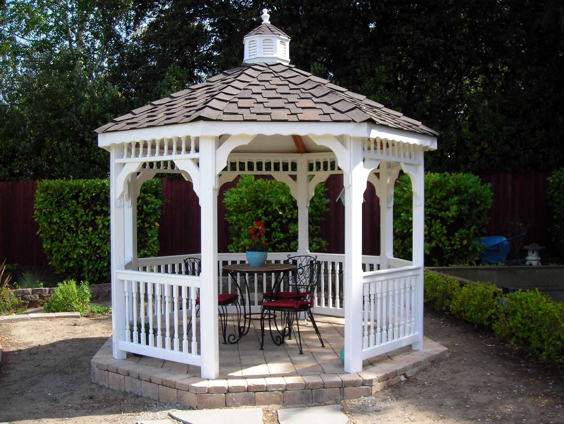 шестигранные беседки